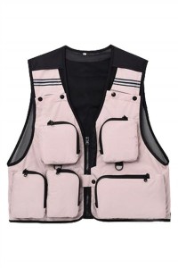 SKV011 custom zipper vest jacket design outdoor fishing vest director outdoor vest photographer vest jacket vest jacket center detail view-2